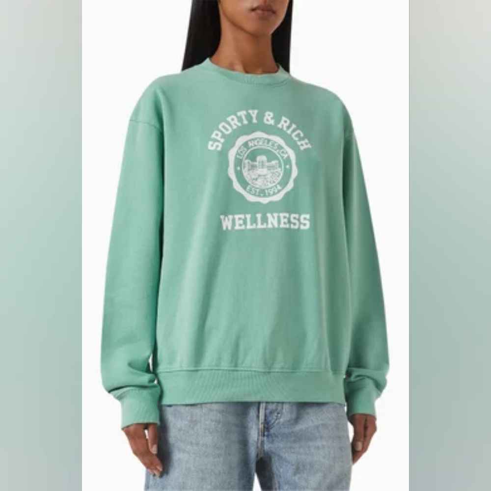 Sporty & Rich Mint Green Sweatshirt